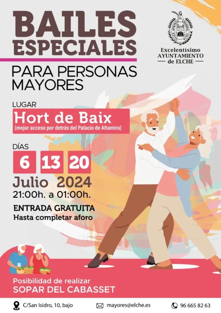 Bailes para mayores en el Hort de Baix