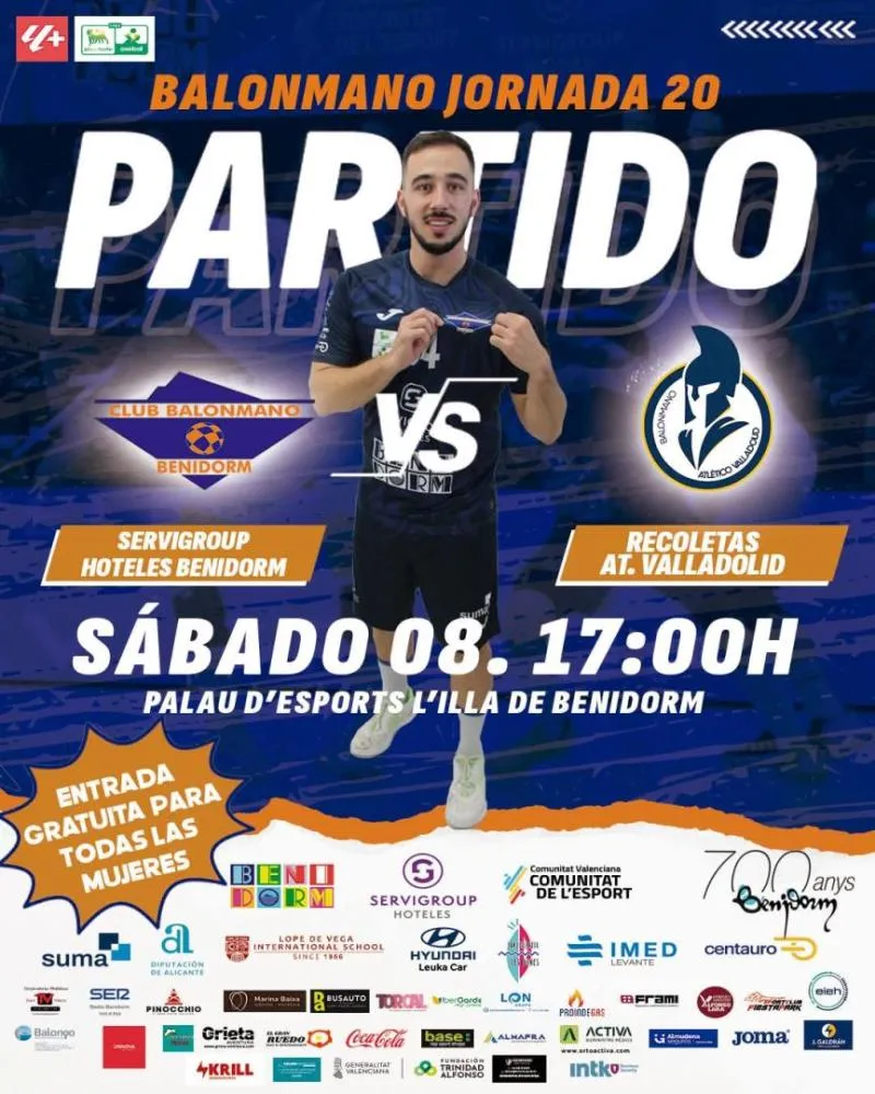 Balonmano Liga Asobal " BM Benidorm - Recoletas AT Valladolid"
