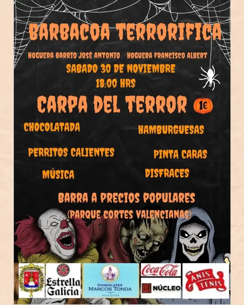 Barbacoa Terrorírica Hoguera Barrio Jose Antonio