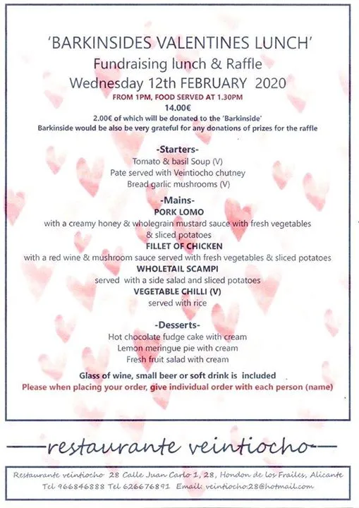 Barkinside Valentine Lunch
