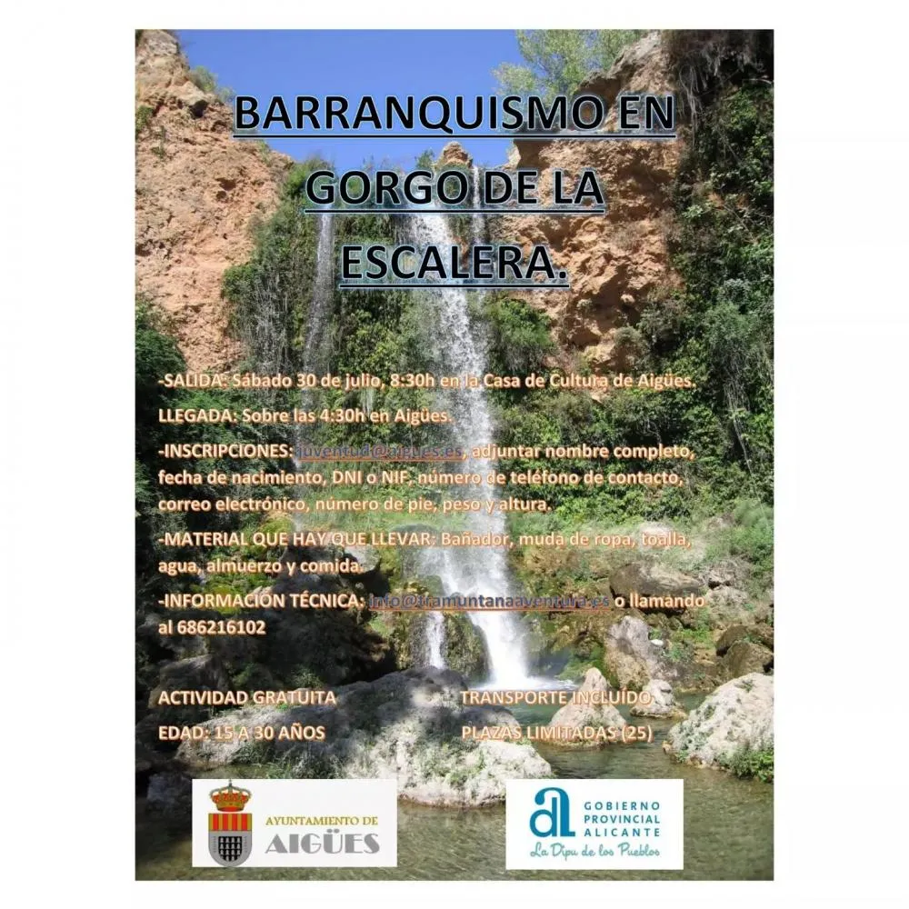 Barranquismo en Gorgo de la Escalera