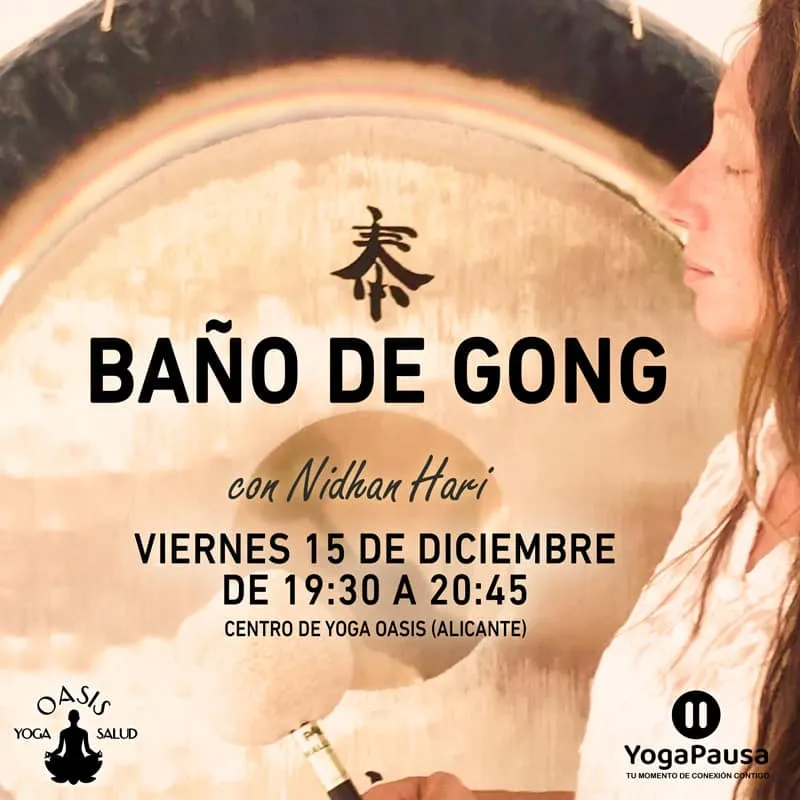 Baño de gong con Nidhan Hari
