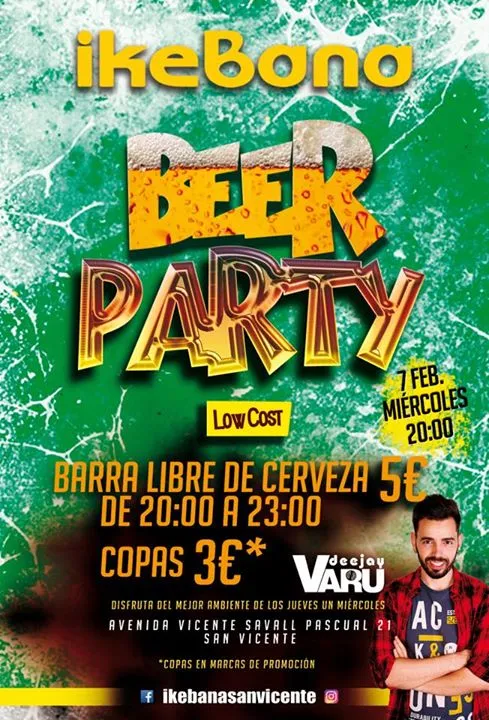 Beer Party Low Cost en San Vicente