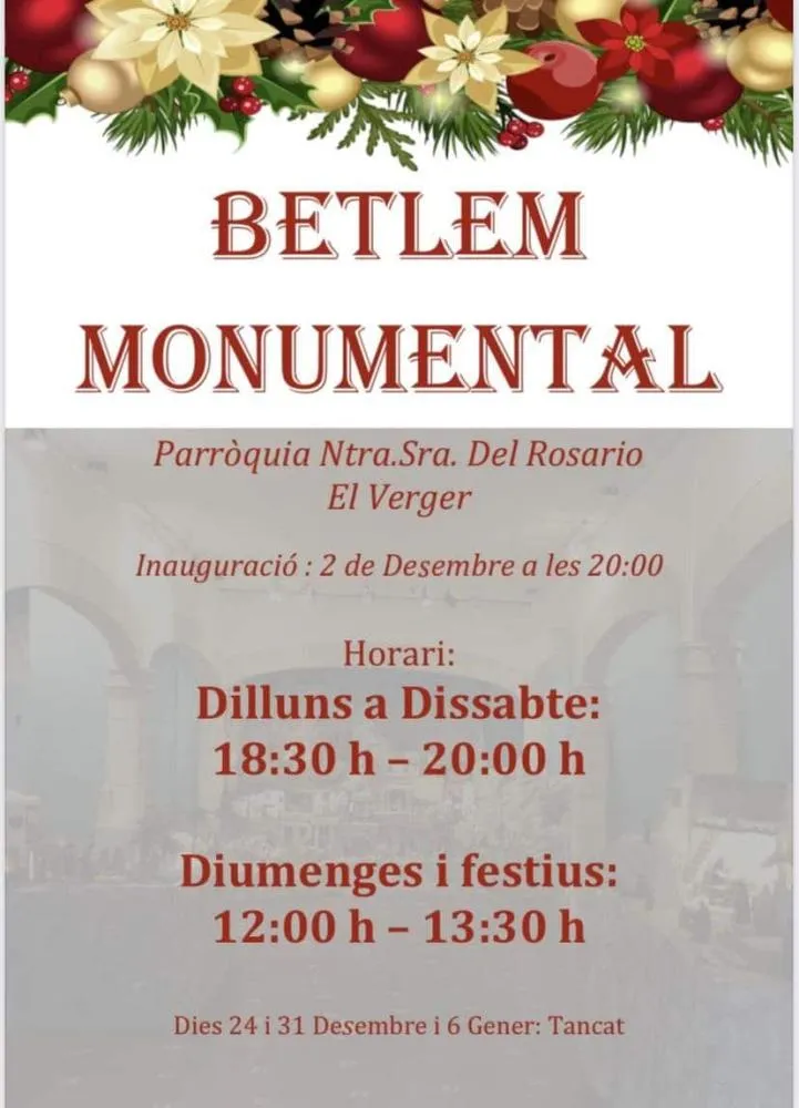 Belen Monumental Vergel 2023