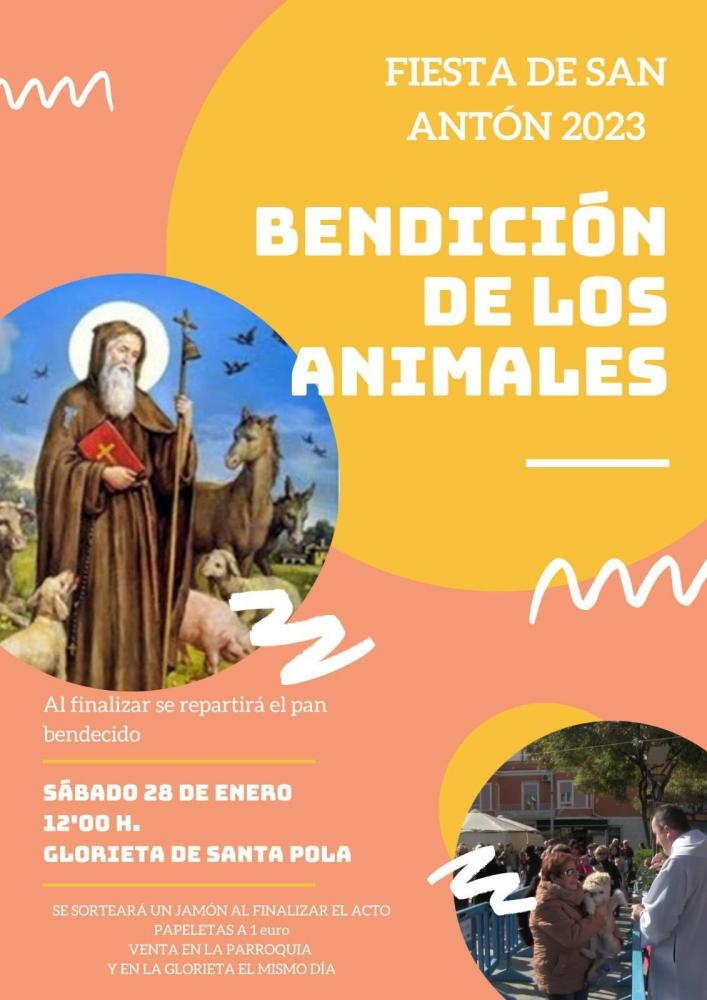 Bendición de animales San Antón Santa Pola 2023