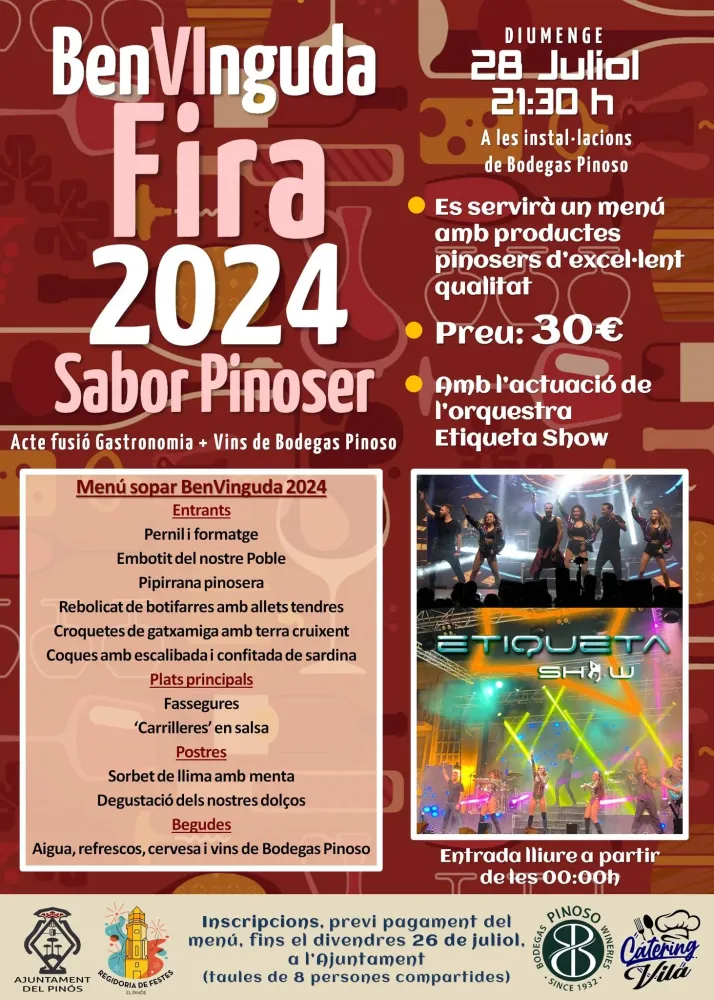 Benvinguda Fira 2024 Sabor Pinoser