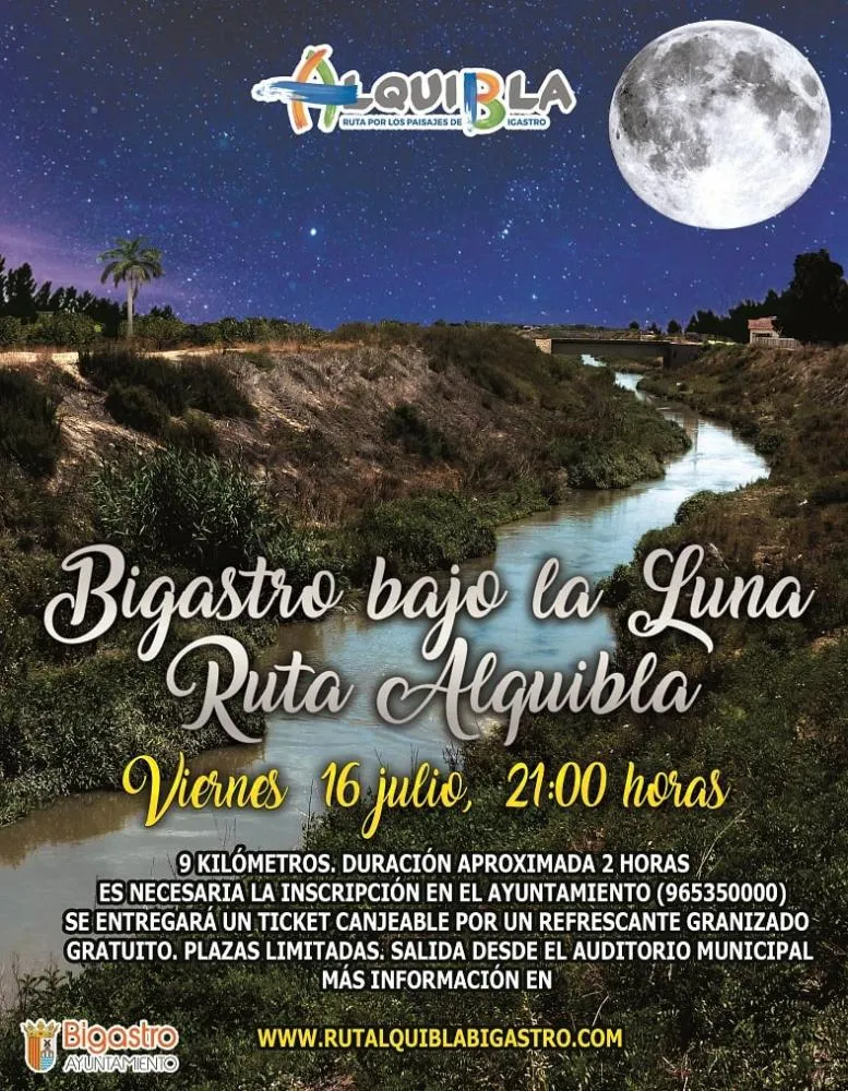 Bigastro bajo la Luna - Ruta Alquibiaa