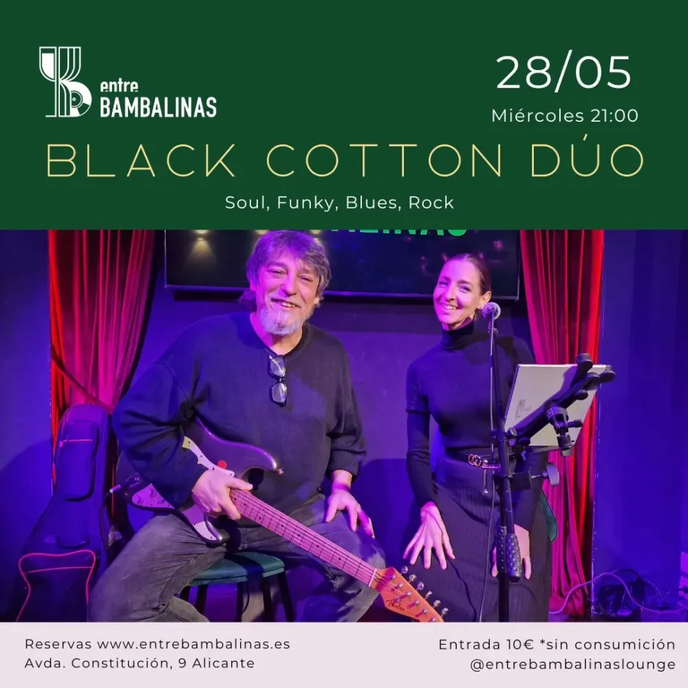 Black Cotton Dúo en concierto