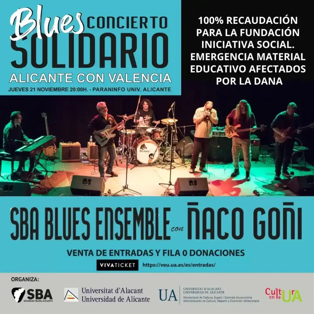 Blues Concierto Solidario Alicante con Valencia