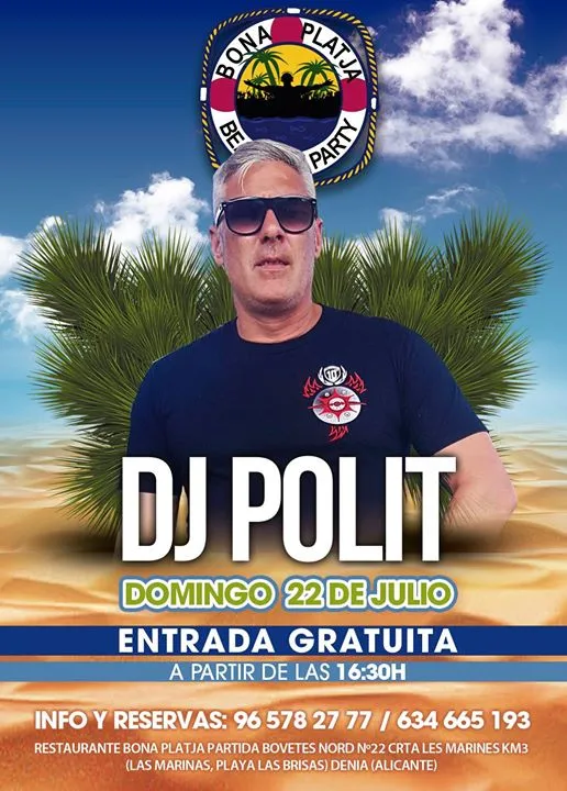 Bona Platja Beach Party con Dj Poly