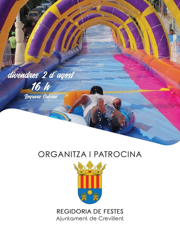Boquera del Calvario Mega Tobogán Acuático en Crevillente