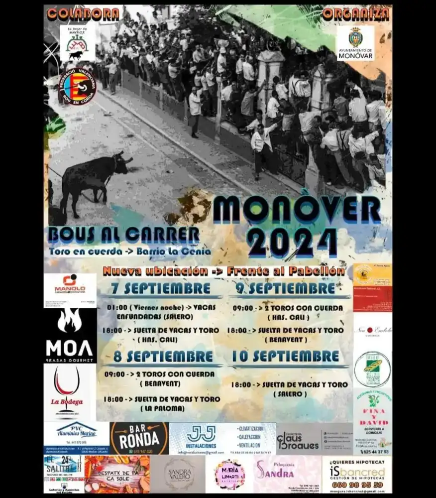 Bous al Carrer ► Fiestas de Septiembre Monóvar 2024