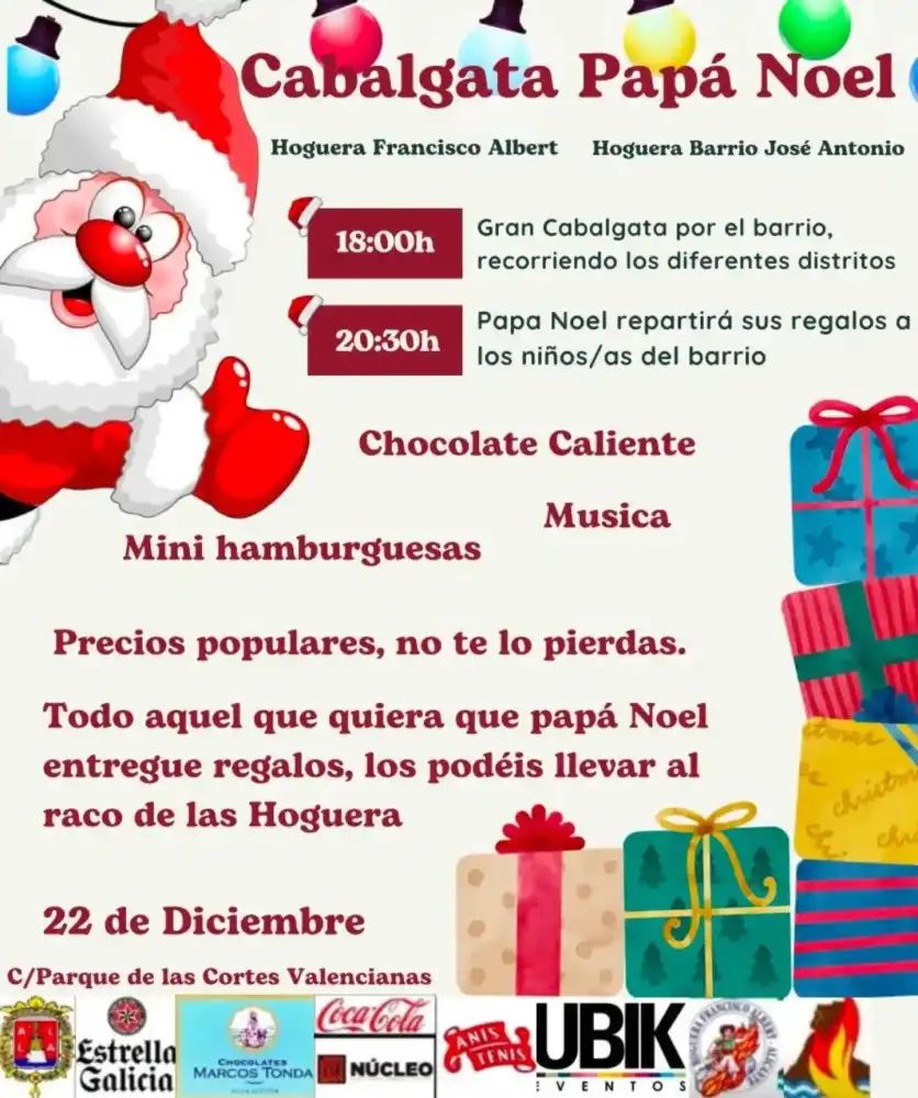 Cabalgata Papá Noel Foguera Francisco Albert