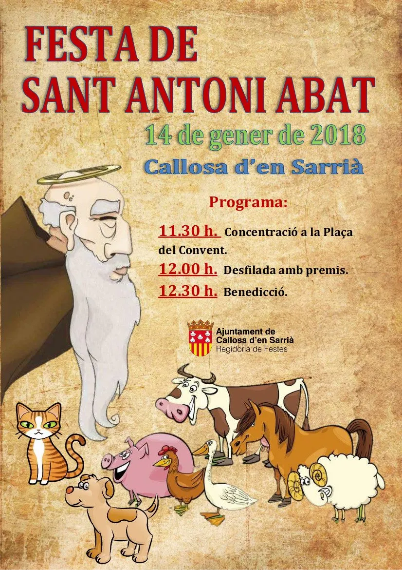 Callosa d’en Sarrià celebra Sant Antoni Abat 2018