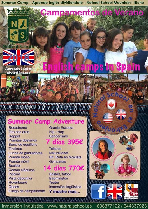Campamento de Verano + Inglés en Elche