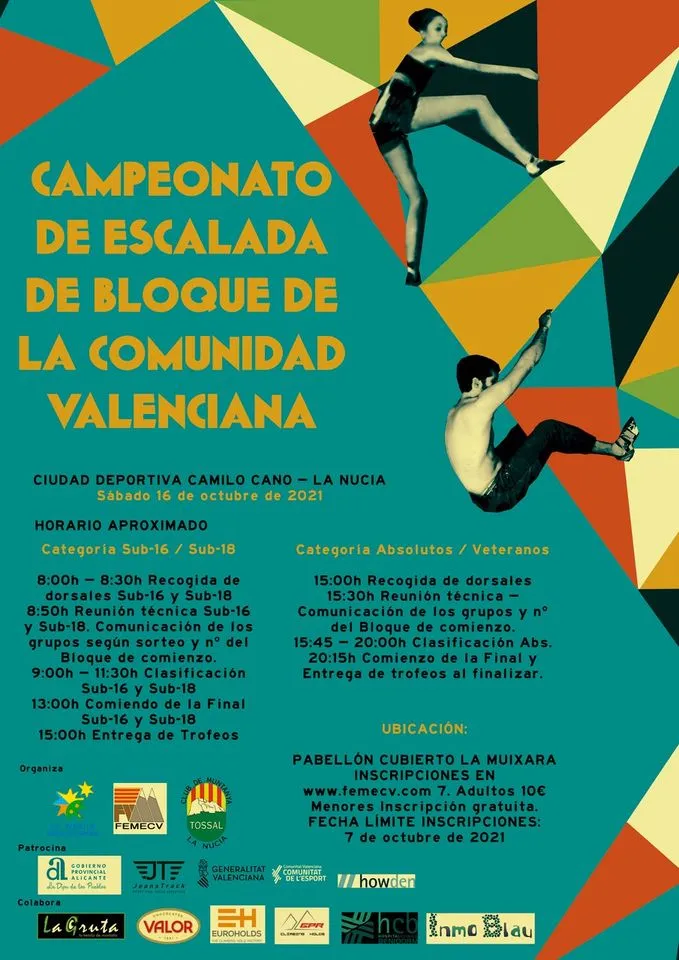 Campeonato autonómico de escalada de bloque