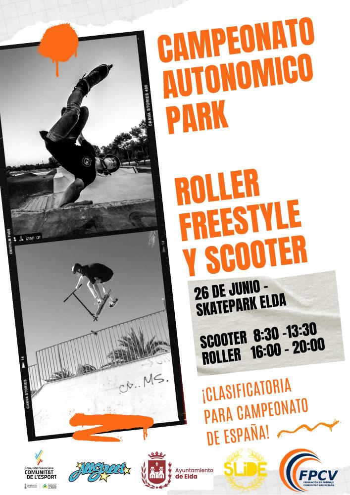 Campeonato autonómico Park. Roller, freestyle y scooter