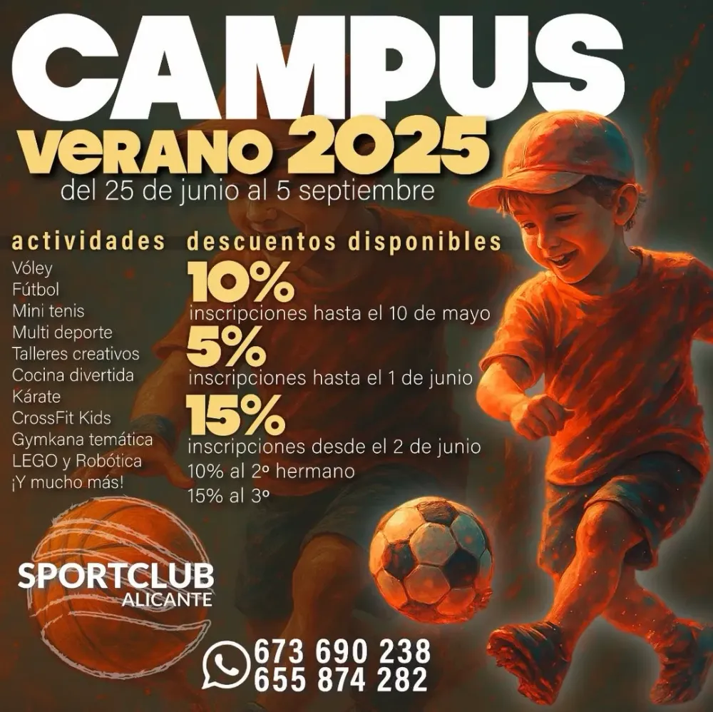 Campus de Verano 2025 en Sportclub Alicante