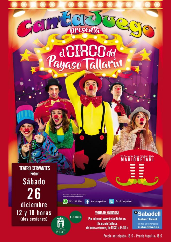 Cantajuego - El circo del pallaso Tallarín