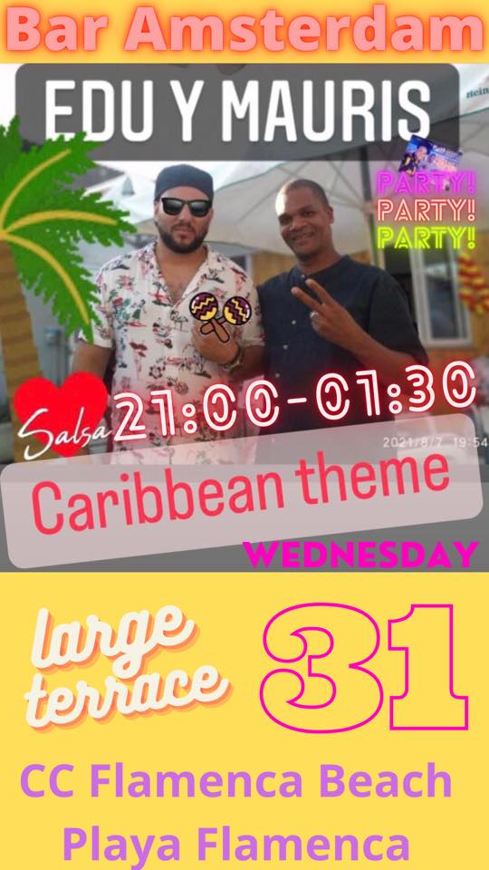 Caribbean party with live music