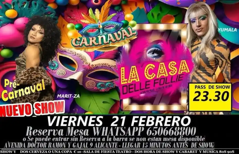 Carnaval & Precarnaval con Marit-za y Yumala