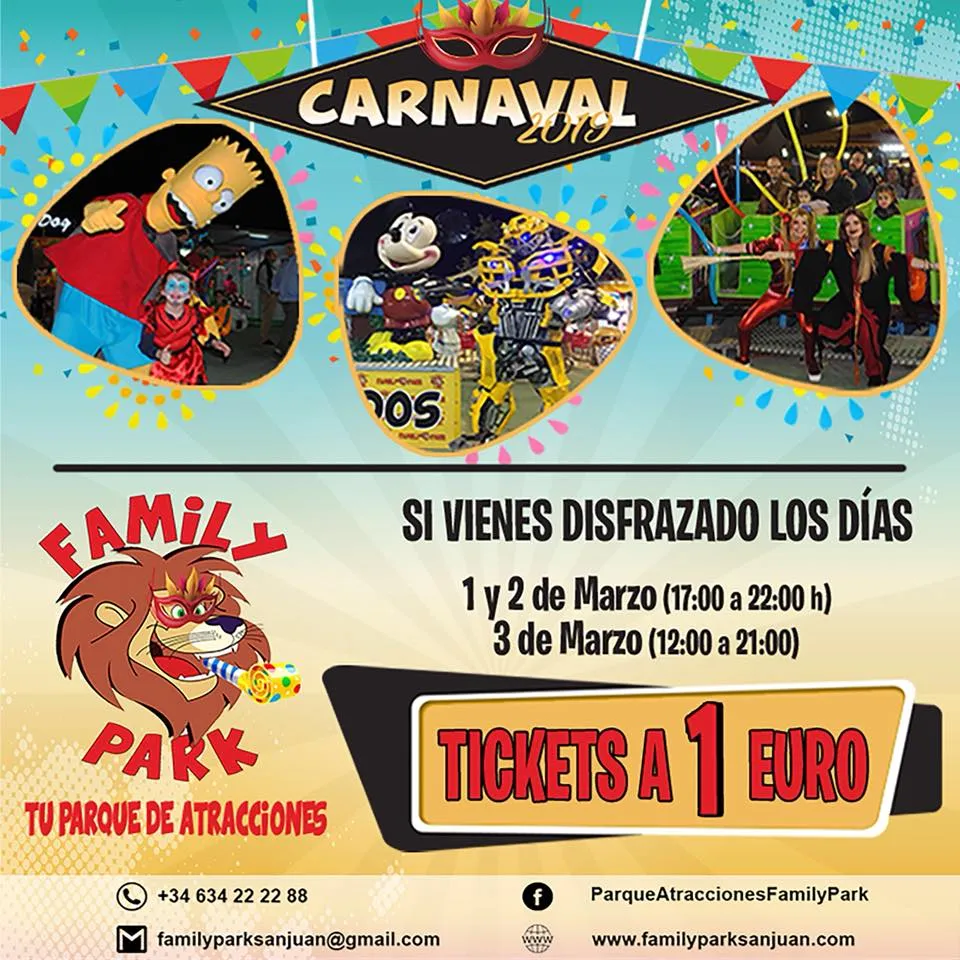 Carnaval 2019 en Family Park