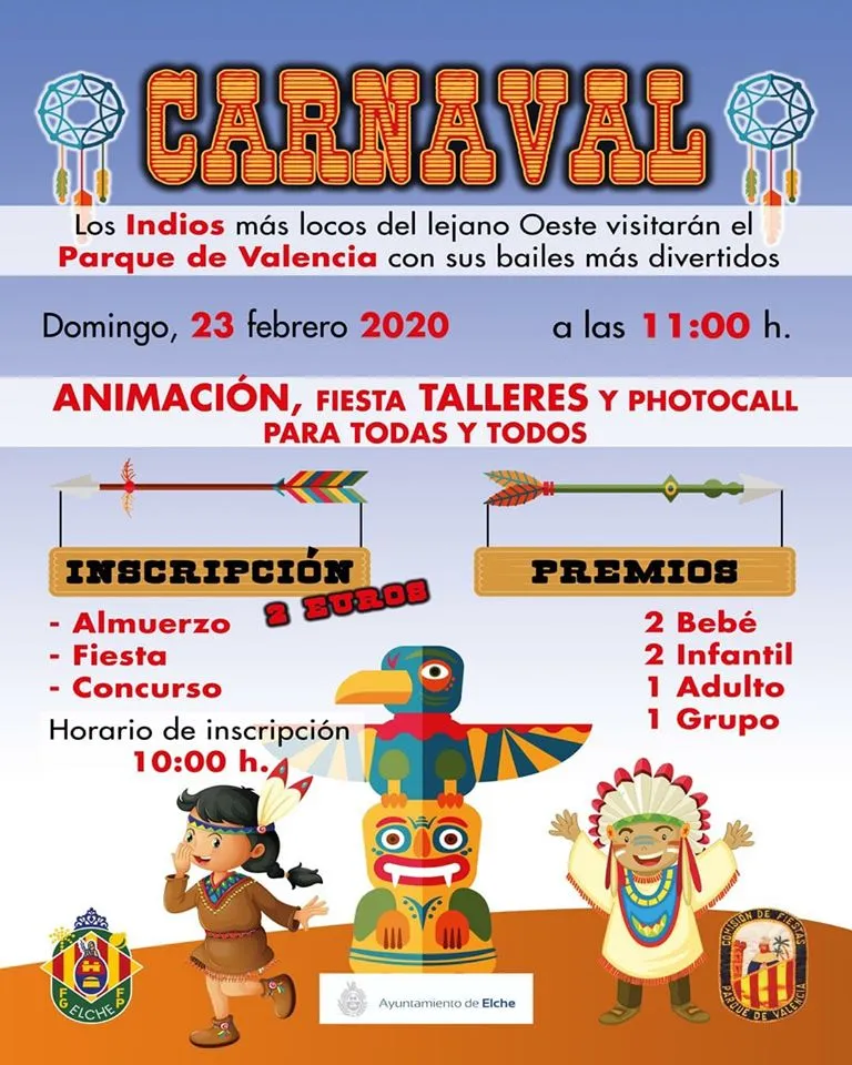Carnaval 2020 en Elche Parque de Valencia