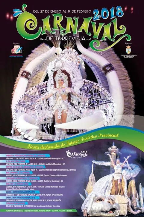 Carnaval de Torrevieja 2018 - Programación