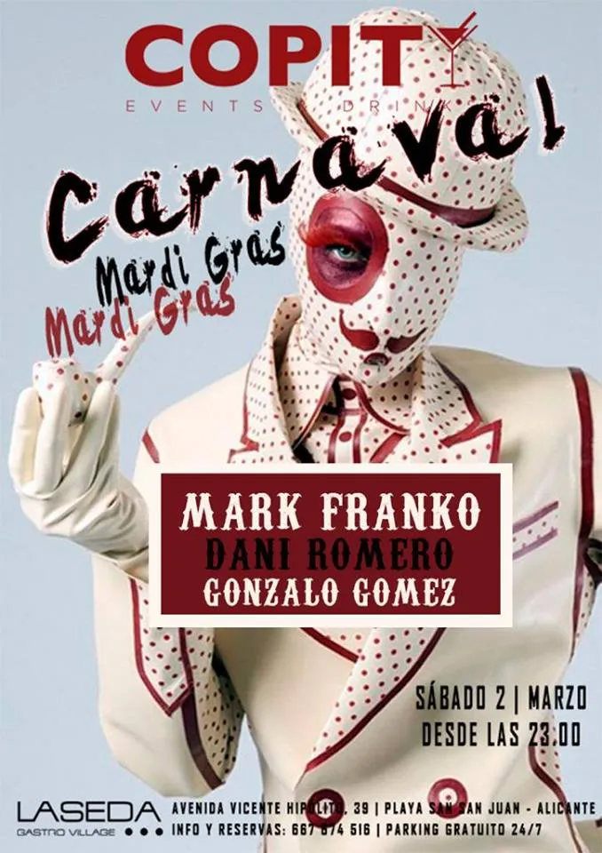 Carnaval Mardi Gras en Copity