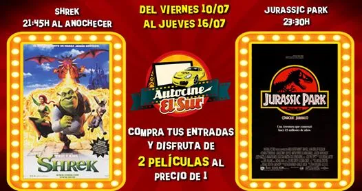 Cartelera del Viernes 10 al Jueves 16 de Julio