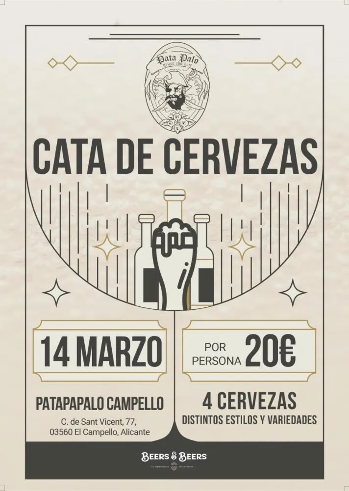 Cata de Cervezas Pata Palo Grupo Abordaje