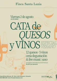 Cata de quesos y vinos Santa Luzia - Especial Verano