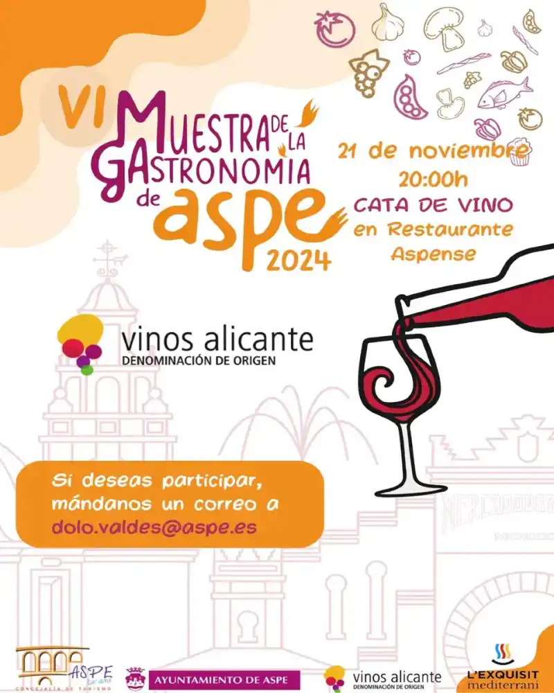 Cata de Vino ► Muestra de la Gastronomía de Aspe 2024