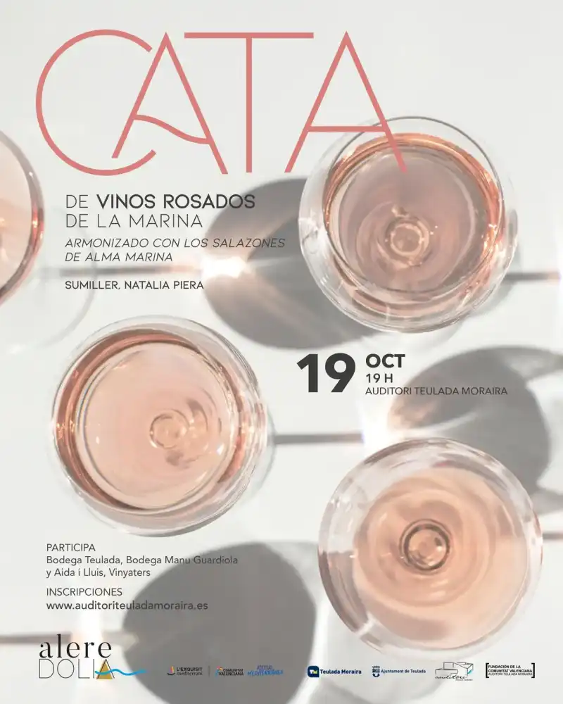 Cata de vinos rosados de La Marina