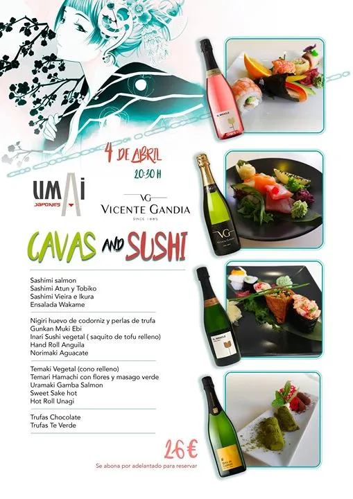Cava & Sushi - Un maridaje por el mundo del sushi.