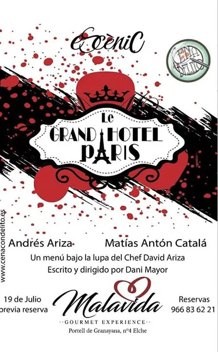 Cena con delito en Malavida Gourmet Experience en Elche 