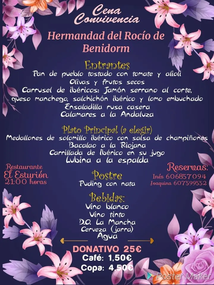 Cena de Convivencia en Benidorm