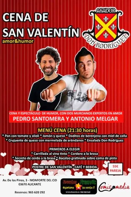 Cena de San Valentín en Asador Don Rodriguez