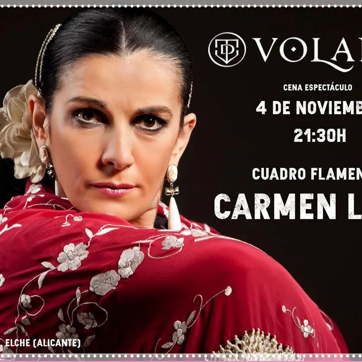 Cena espectáculo con Carmen Lara en Taberna del Volapié Elche
