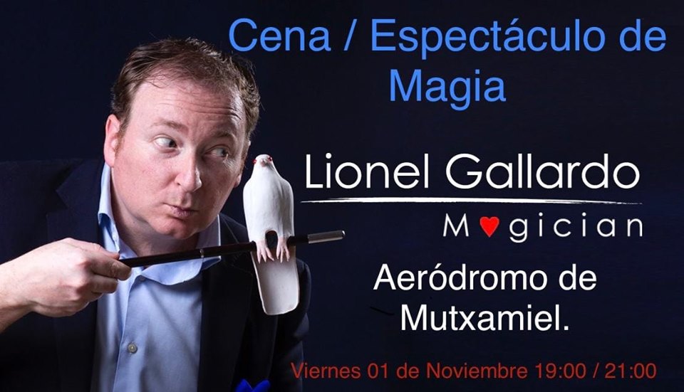 Cena Espectáculo de magia con Lionel Gallardo en Mutxamel