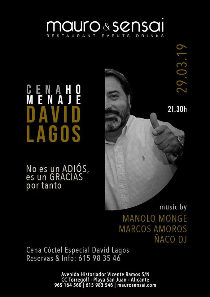 Cena Homenaje a David Lagos