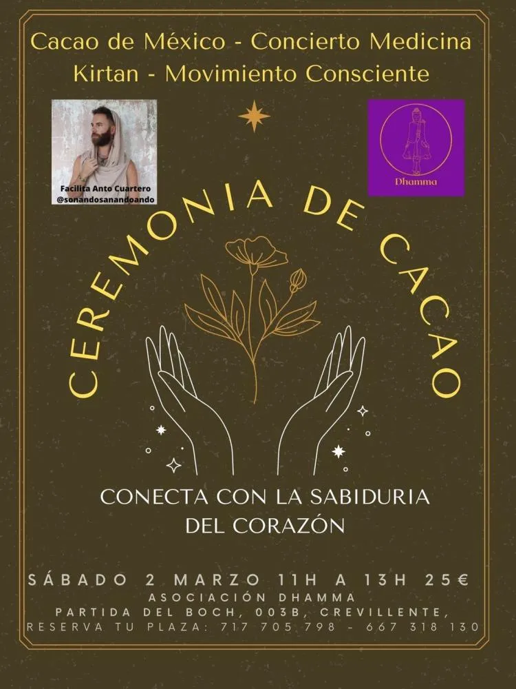 Ceremonia de Cacao & Kirtan en Elche