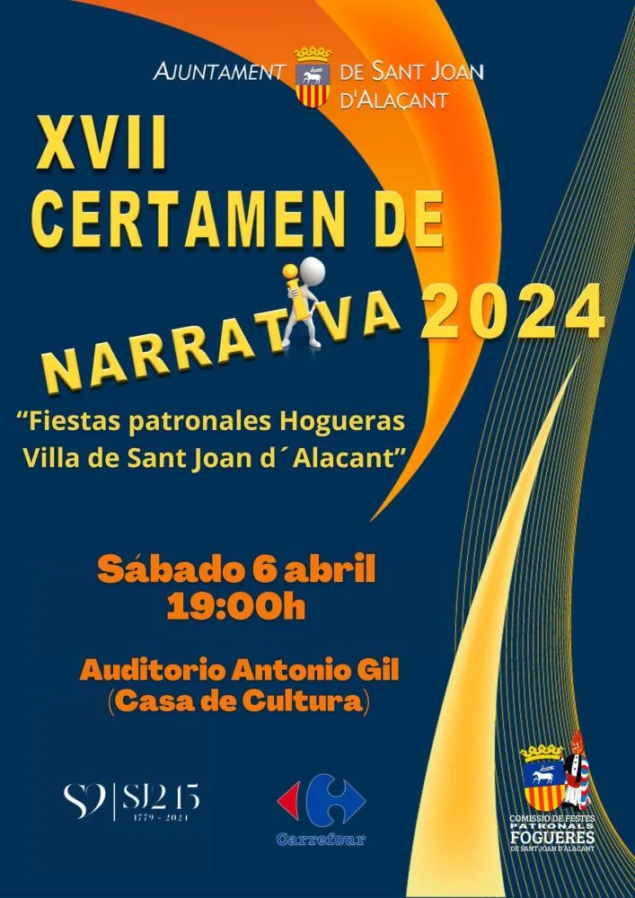 Certamen de Narrativa 2024 "Fiestas patronales Hogueras Villa de Sant Joan d'Alacant 2024"