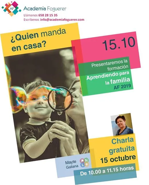 Charla gratuita ¿Quién manda en casa?