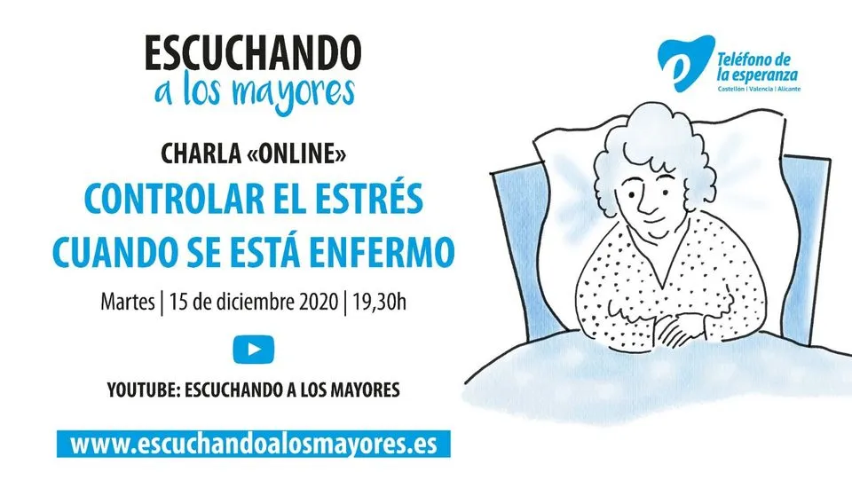 Charla online "Controlar el estrés cuando estás enferm@"
