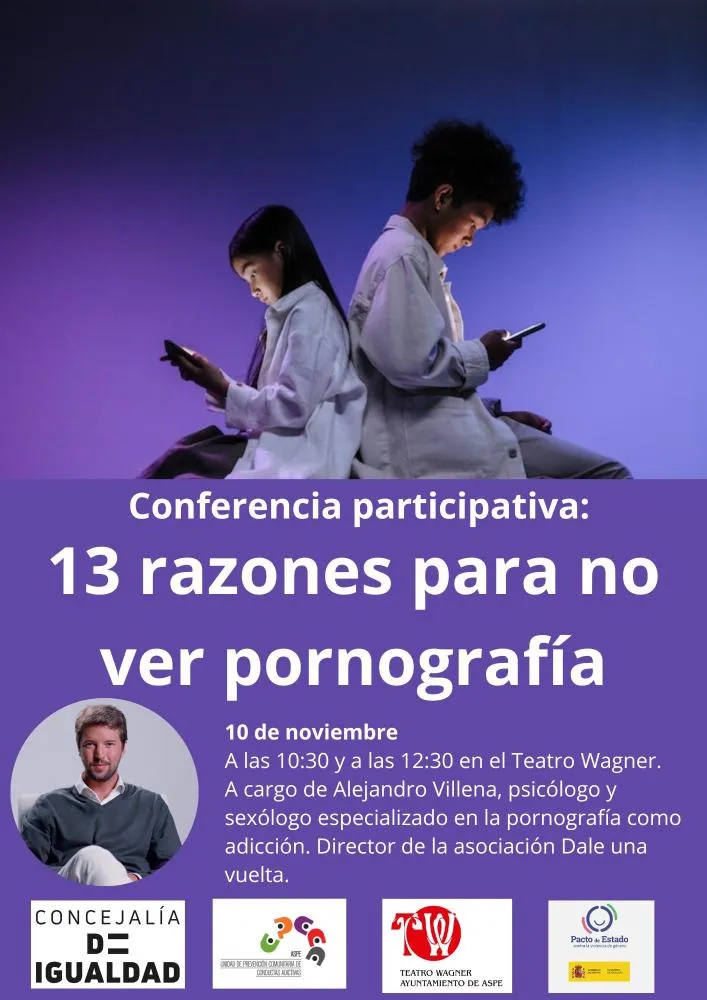 Charla para escolares: "13 razones para no ver pornografía"