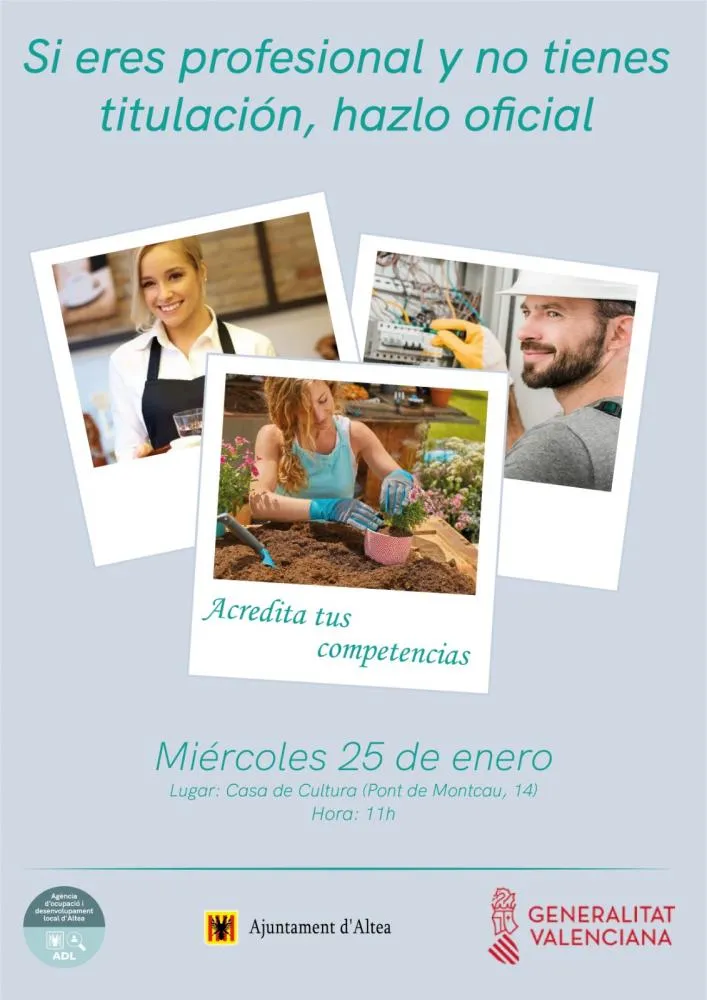 Charla sobre acreditación de competencias profesionales