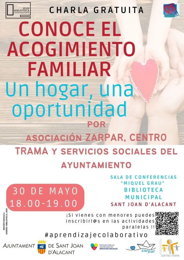 Charla «Conoce el Acogimiento Familiar: un hogar, una oportunidad»