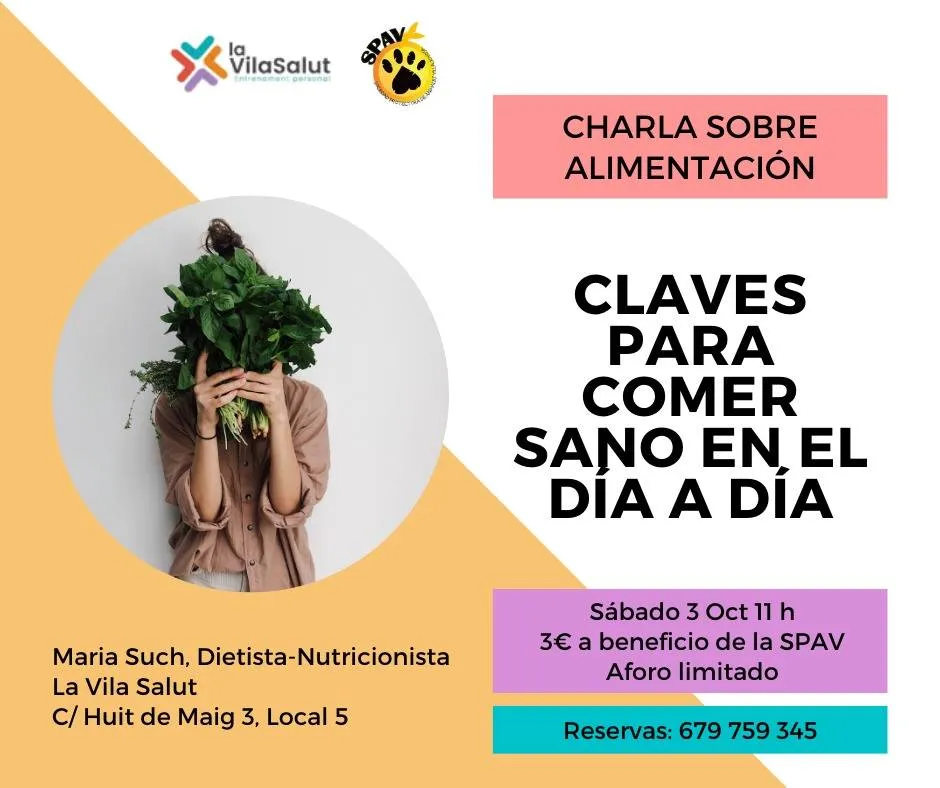 Charla "Claves para comer sano en el día a día"
