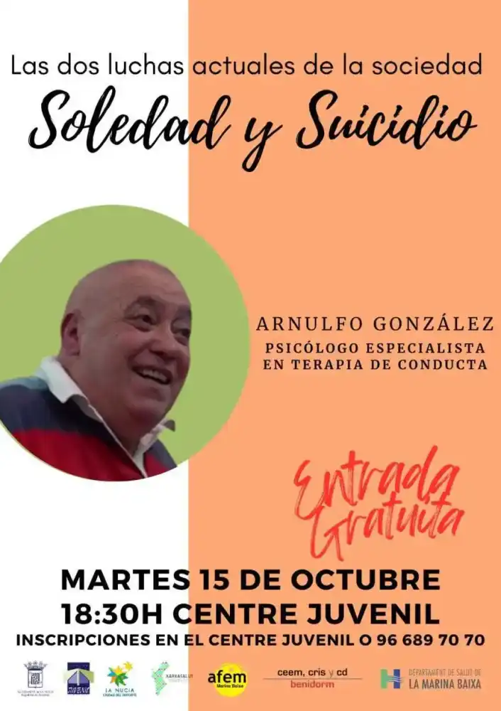 Charla "Las dos luchas actuales de la sociedad. Soledad suicidio"